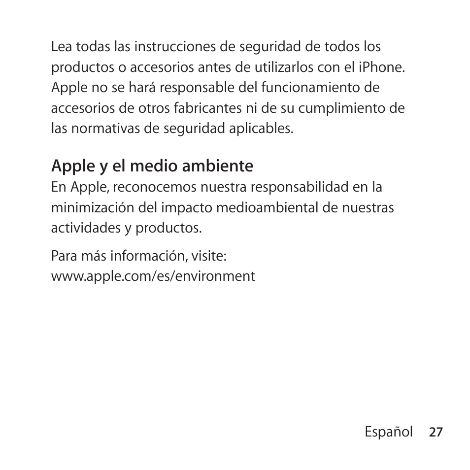 Apple iPhone 4 Dock User Manual | Page 27 / 40