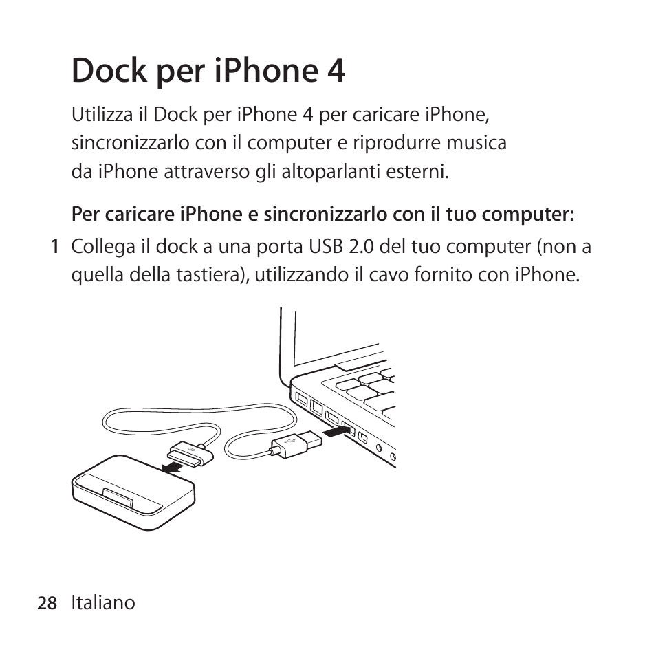 Dock per iphone 4 | Apple iPhone 4 Dock User Manual | Page 28 / 40