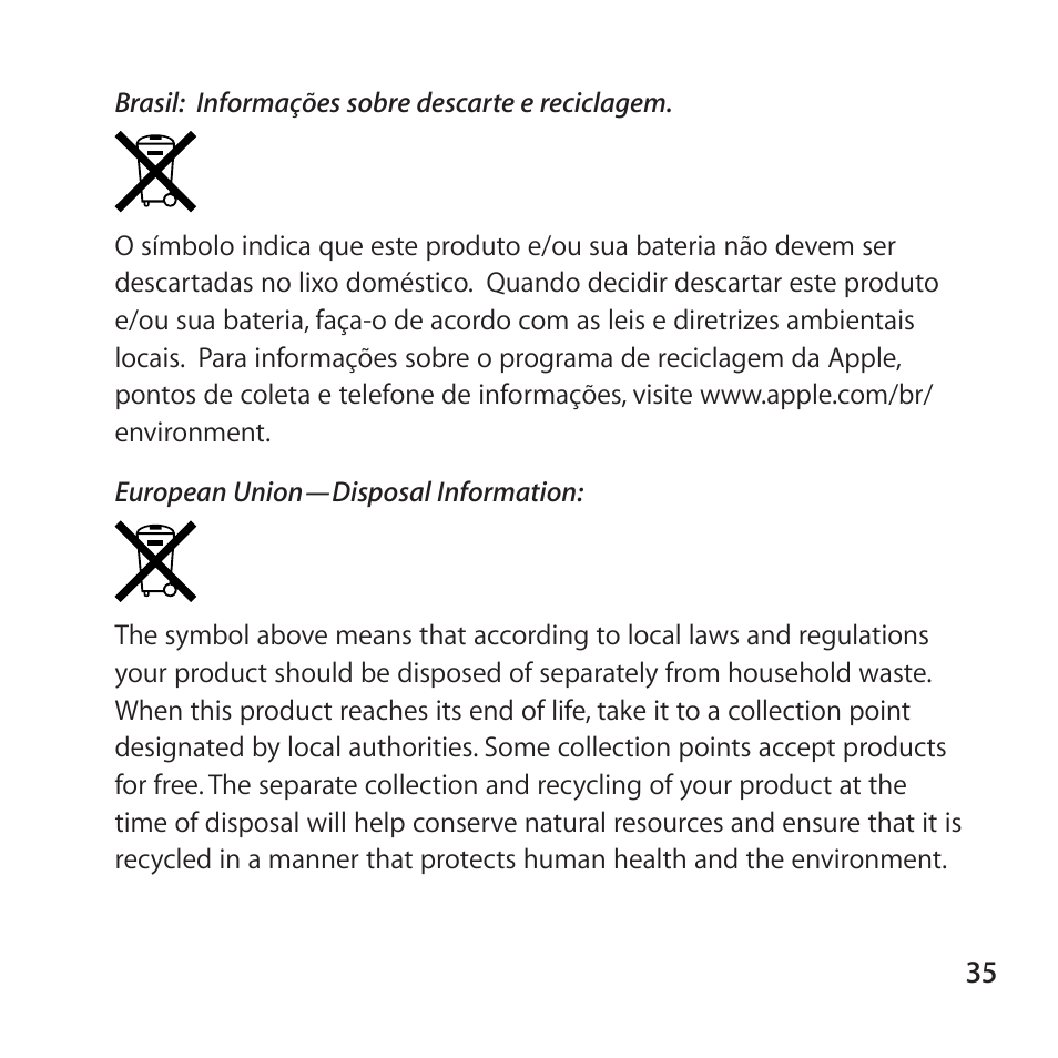 Apple iPhone 4 Dock User Manual | Page 35 / 40