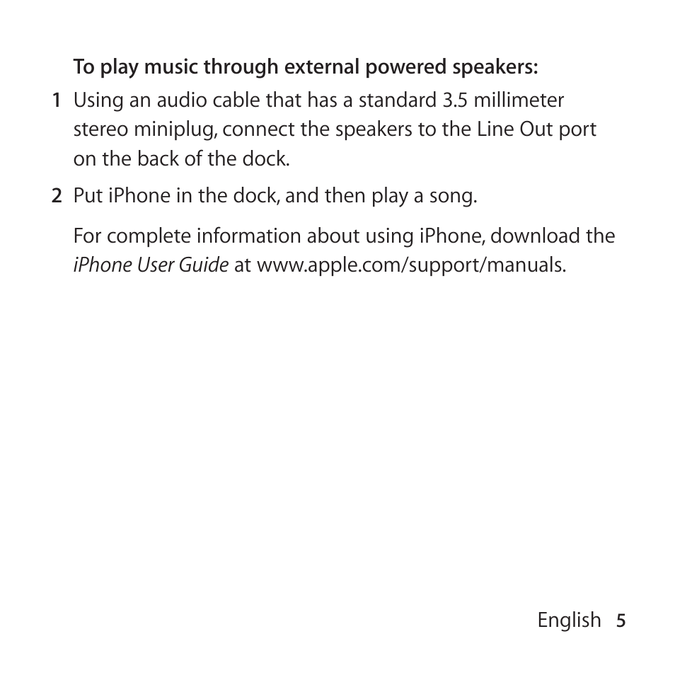 Apple iPhone 4 Dock User Manual | Page 5 / 40