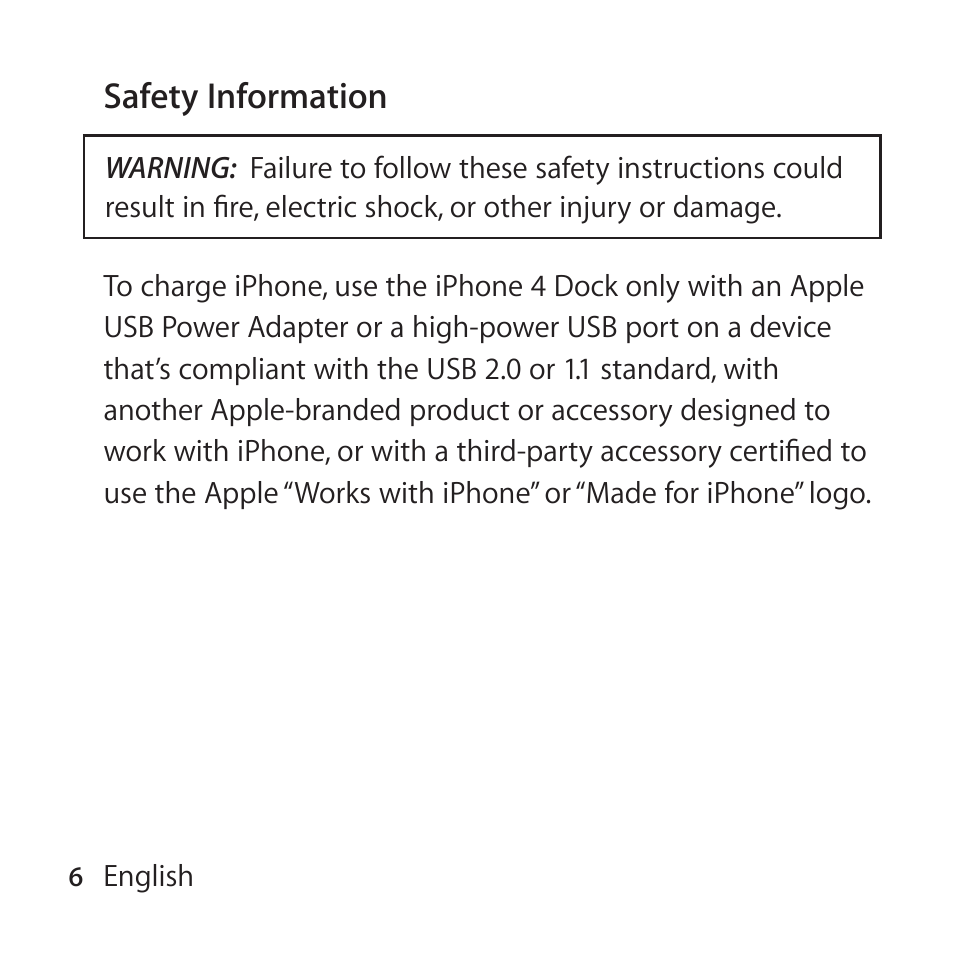 Apple iPhone 4 Dock User Manual | Page 6 / 40