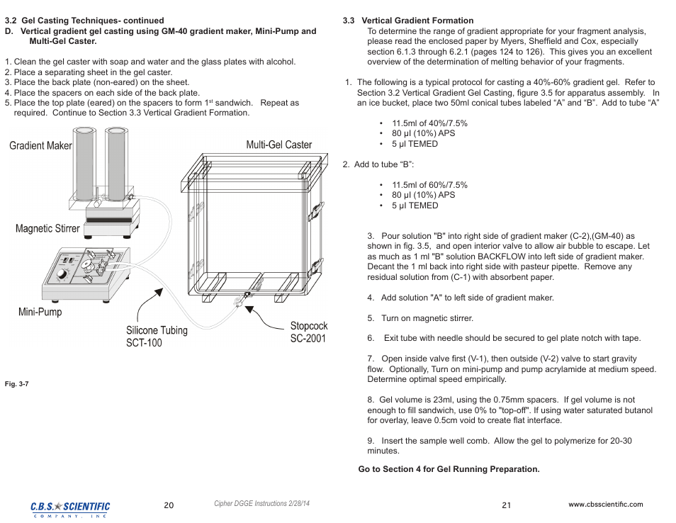 C.B.S. Scientific DGGEK-4801 User Manual | Page 11 / 19