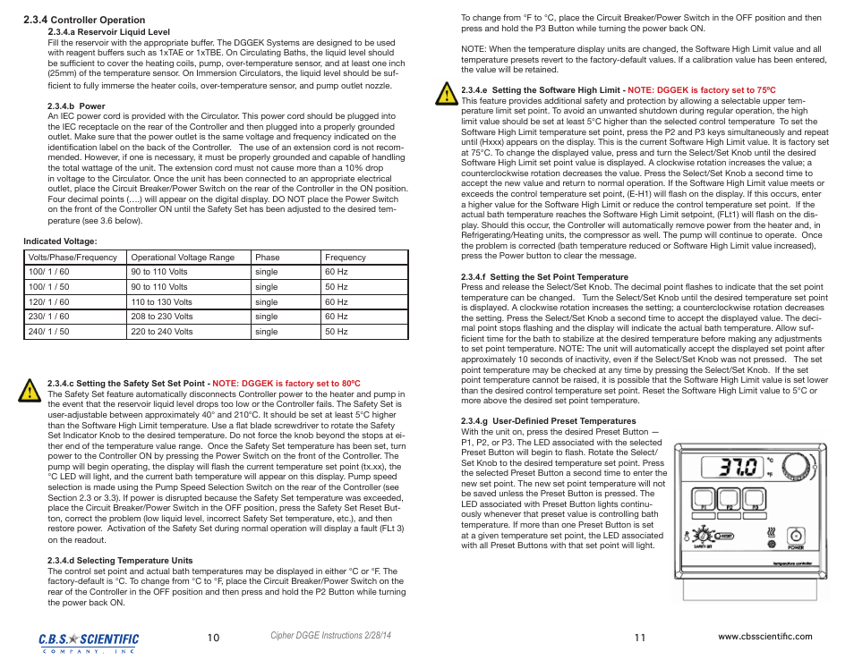 C.B.S. Scientific DGGEK-4801 User Manual | Page 6 / 19