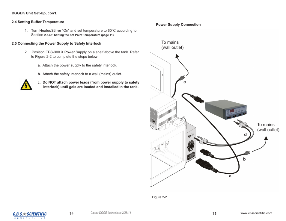 C.B.S. Scientific DGGEK-4801 User Manual | Page 8 / 19