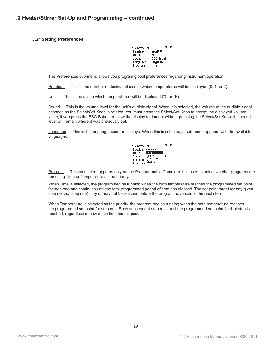 C.B.S. Scientific TTGEK-2401-220 User Manual | Page 19 / 60
