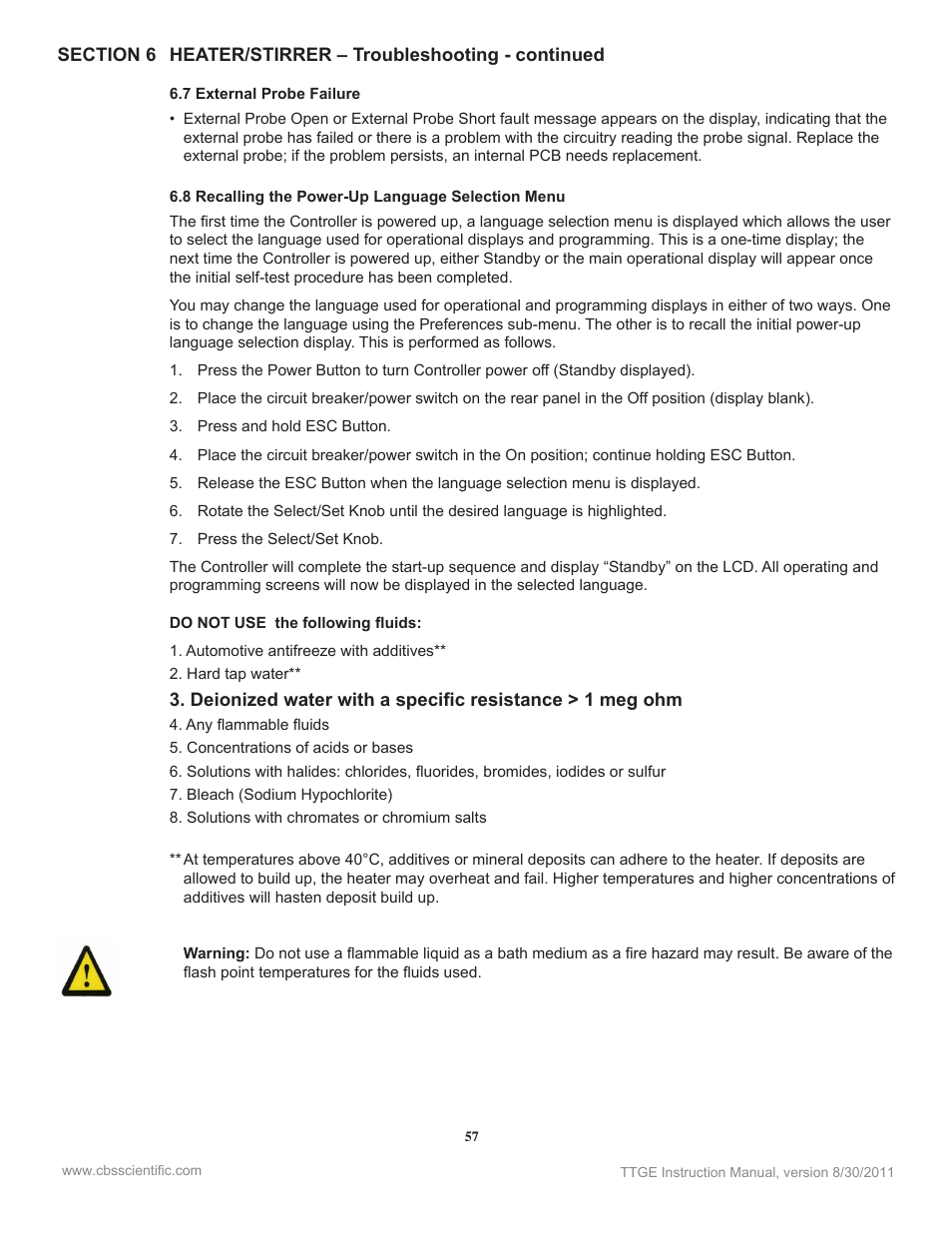 C.B.S. Scientific TTGEK-2401-220 User Manual | Page 57 / 60