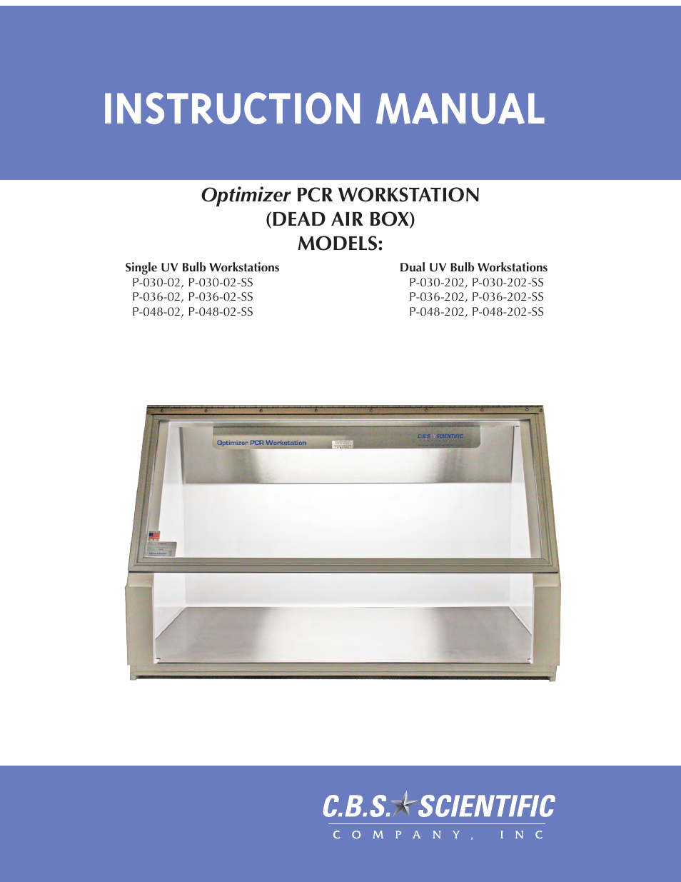 C.B.S. Scientific PP-048-202-SS User Manual | 21 pages