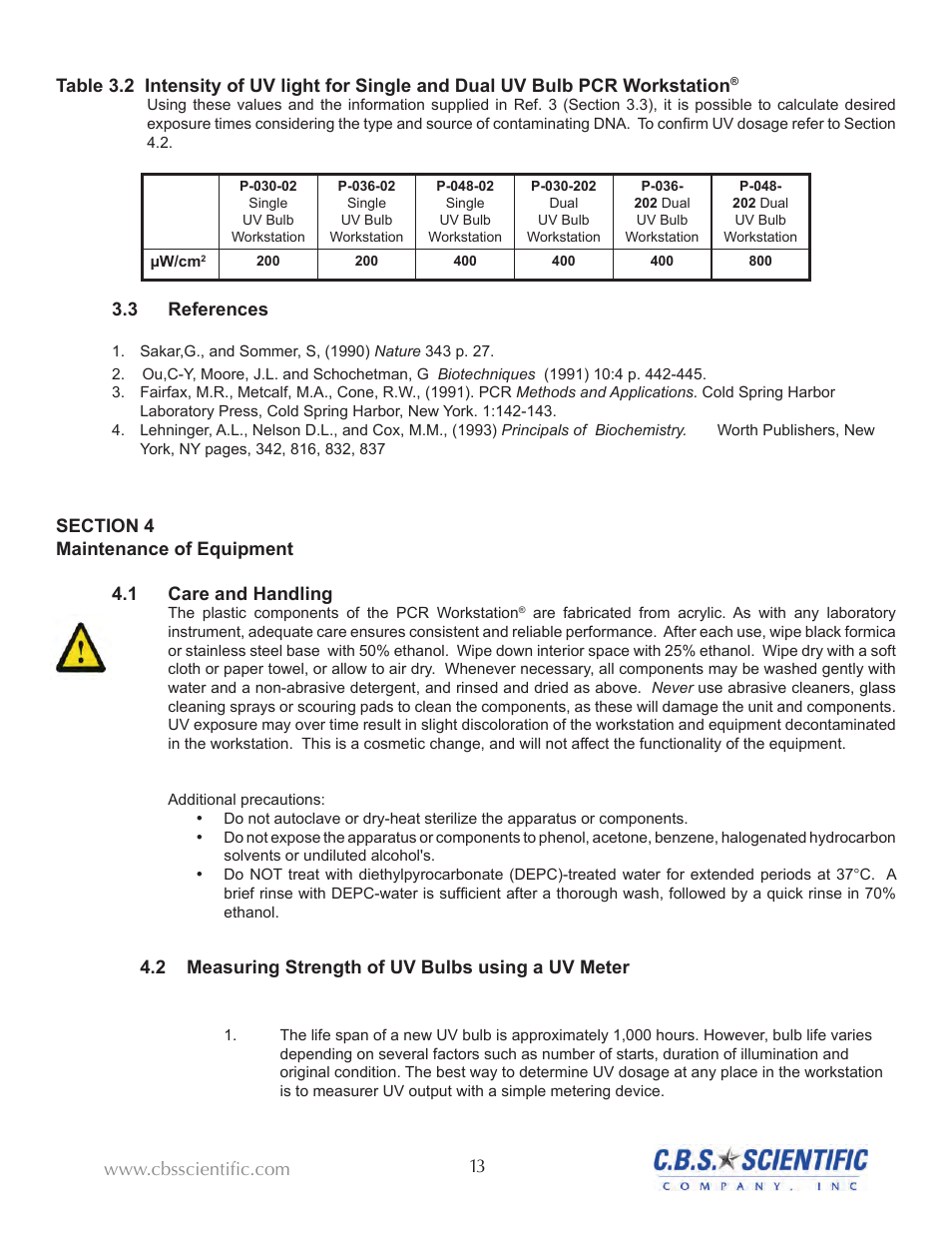 C.B.S. Scientific PP-048-202-SS User Manual | Page 14 / 21