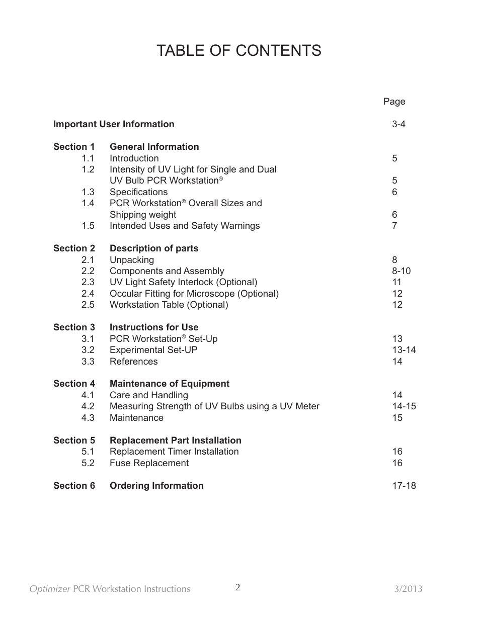 C.B.S. Scientific PP-048-202-SS User Manual | Page 3 / 21