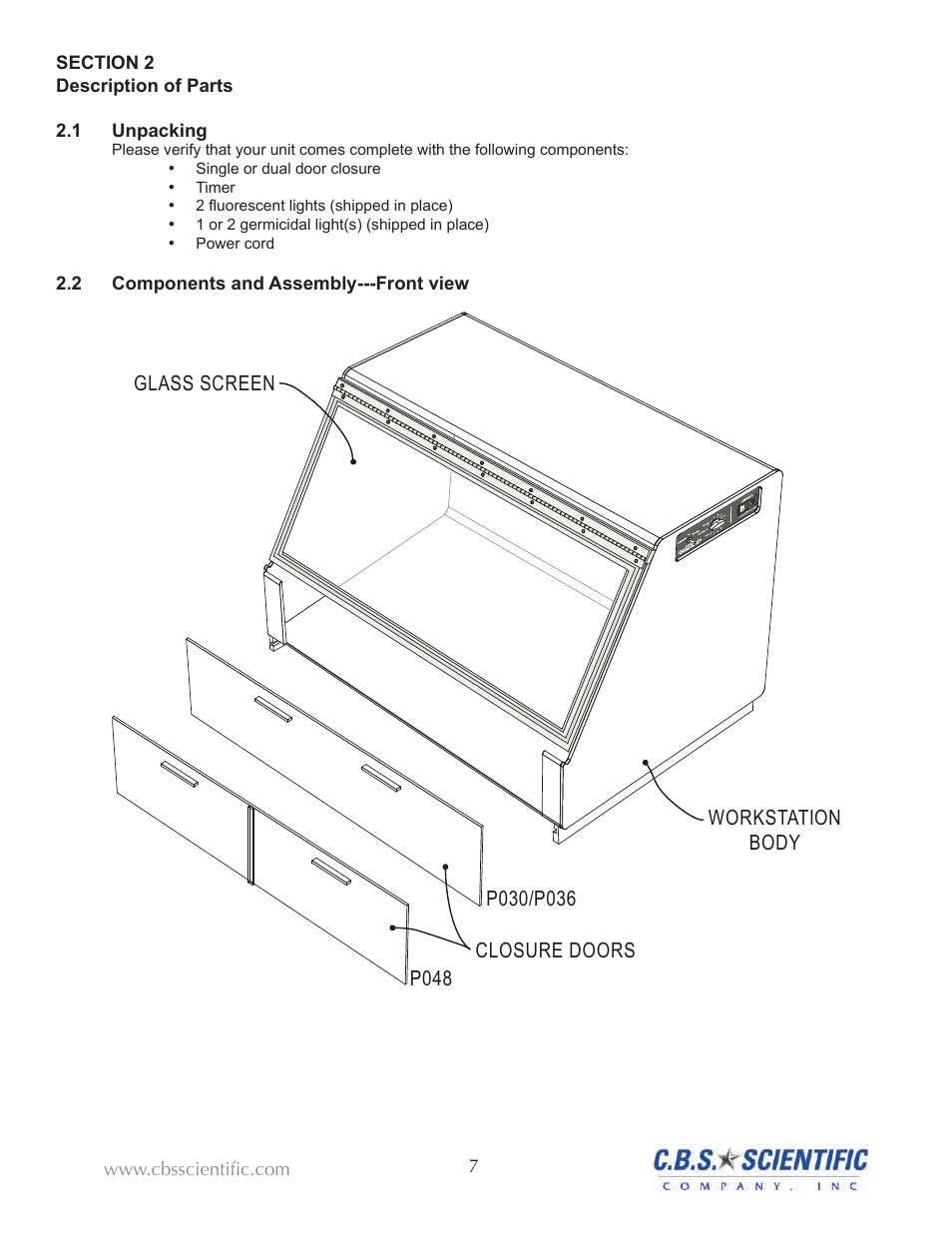 C.B.S. Scientific PP-048-202-SS User Manual | Page 8 / 21