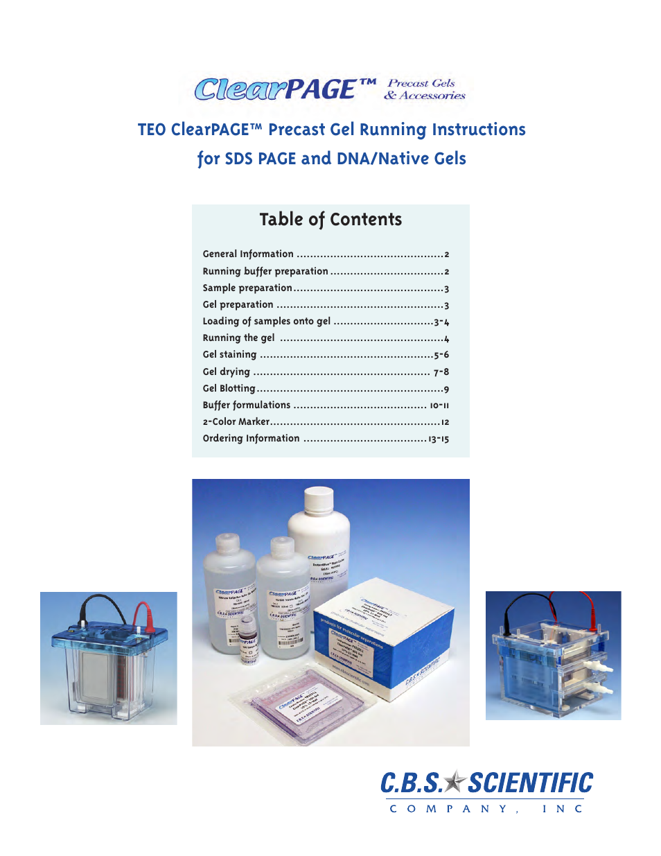 C.B.S. Scientific TTGE-2401 User Manual | 16 pages