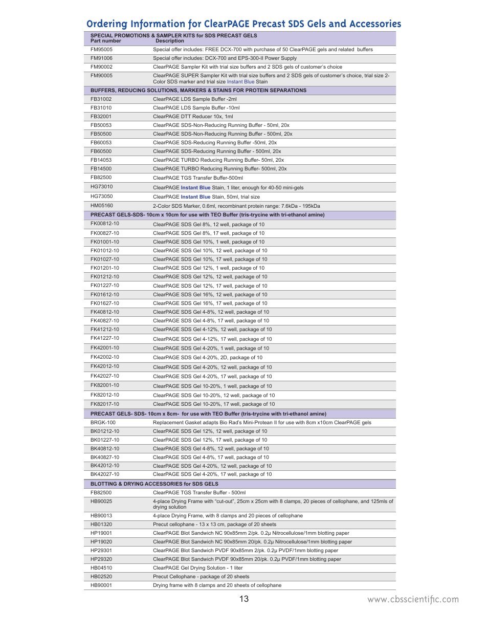C.B.S. Scientific TTGE-2401 User Manual | Page 13 / 16