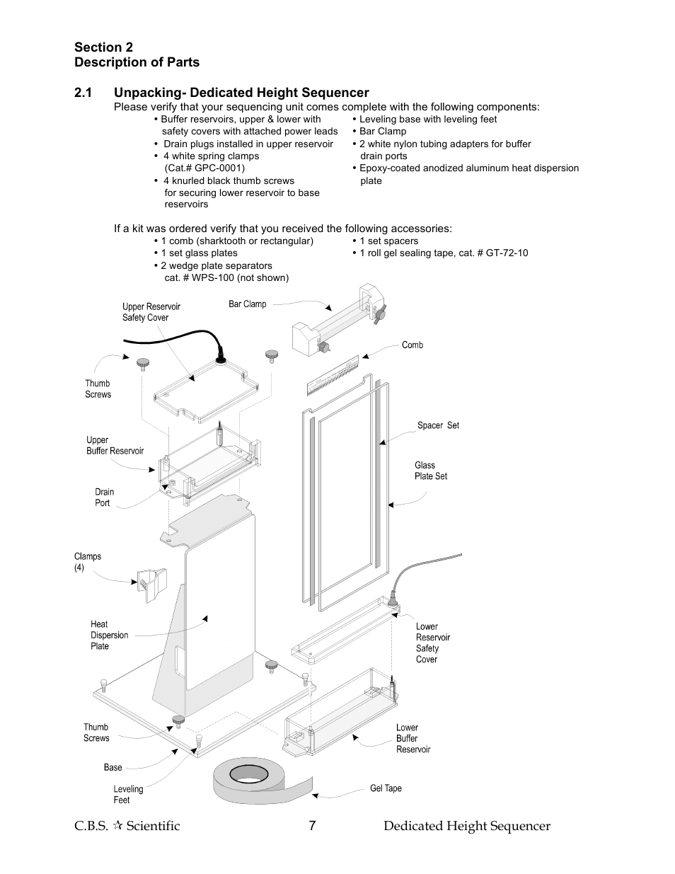 C.B.S. Scientific DH Series User Manual | Page 7 / 40
