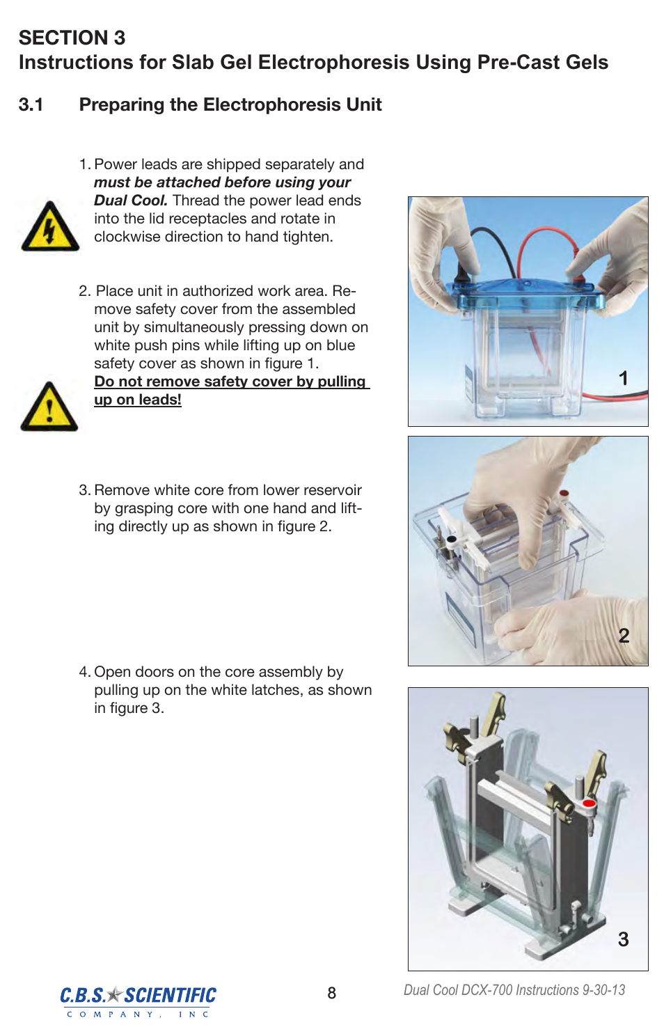 C.B.S. Scientific DCX-700 User Manual | Page 8 / 24