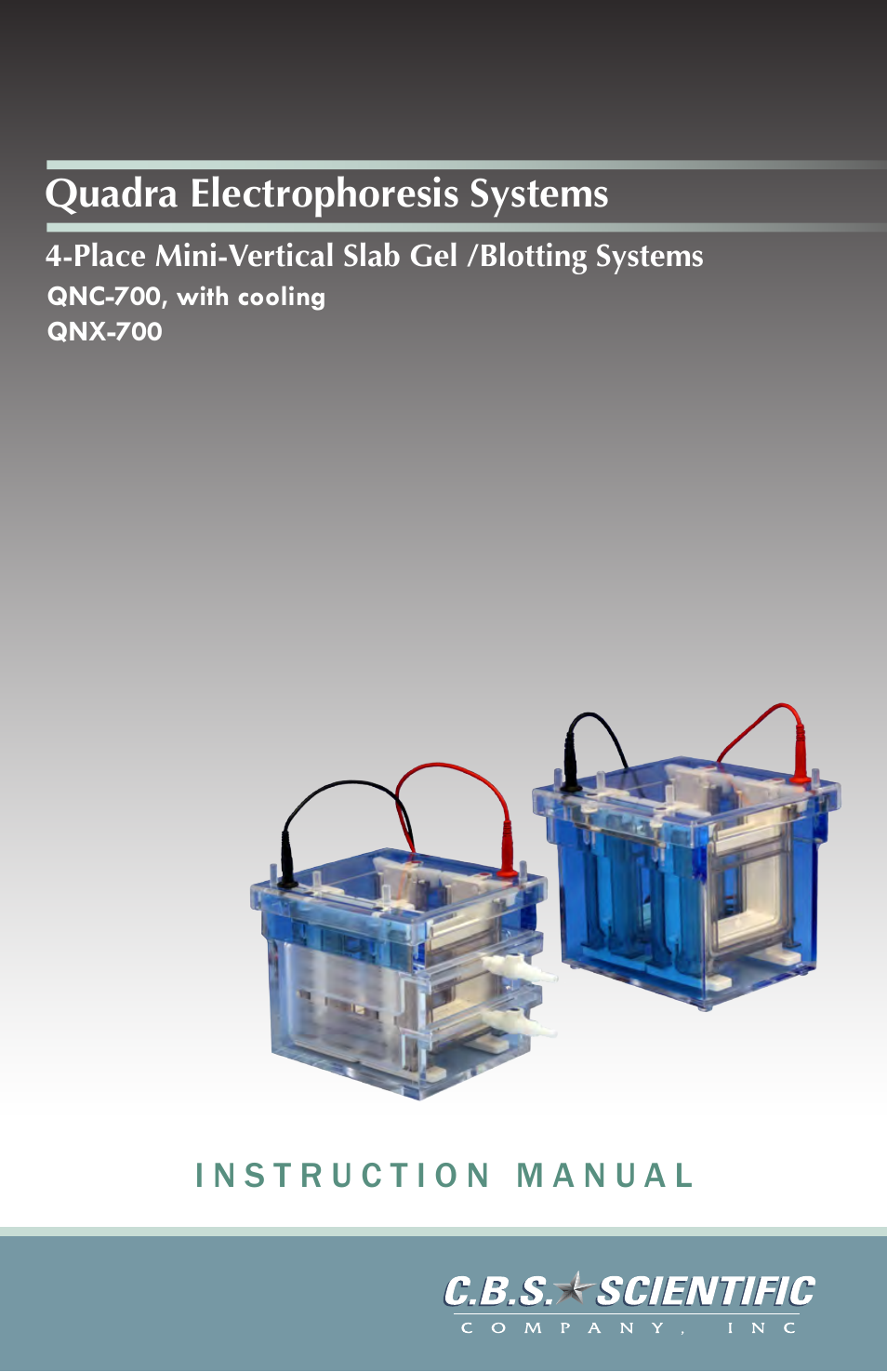 C.B.S. Scientific QNX-700 User Manual | 24 pages