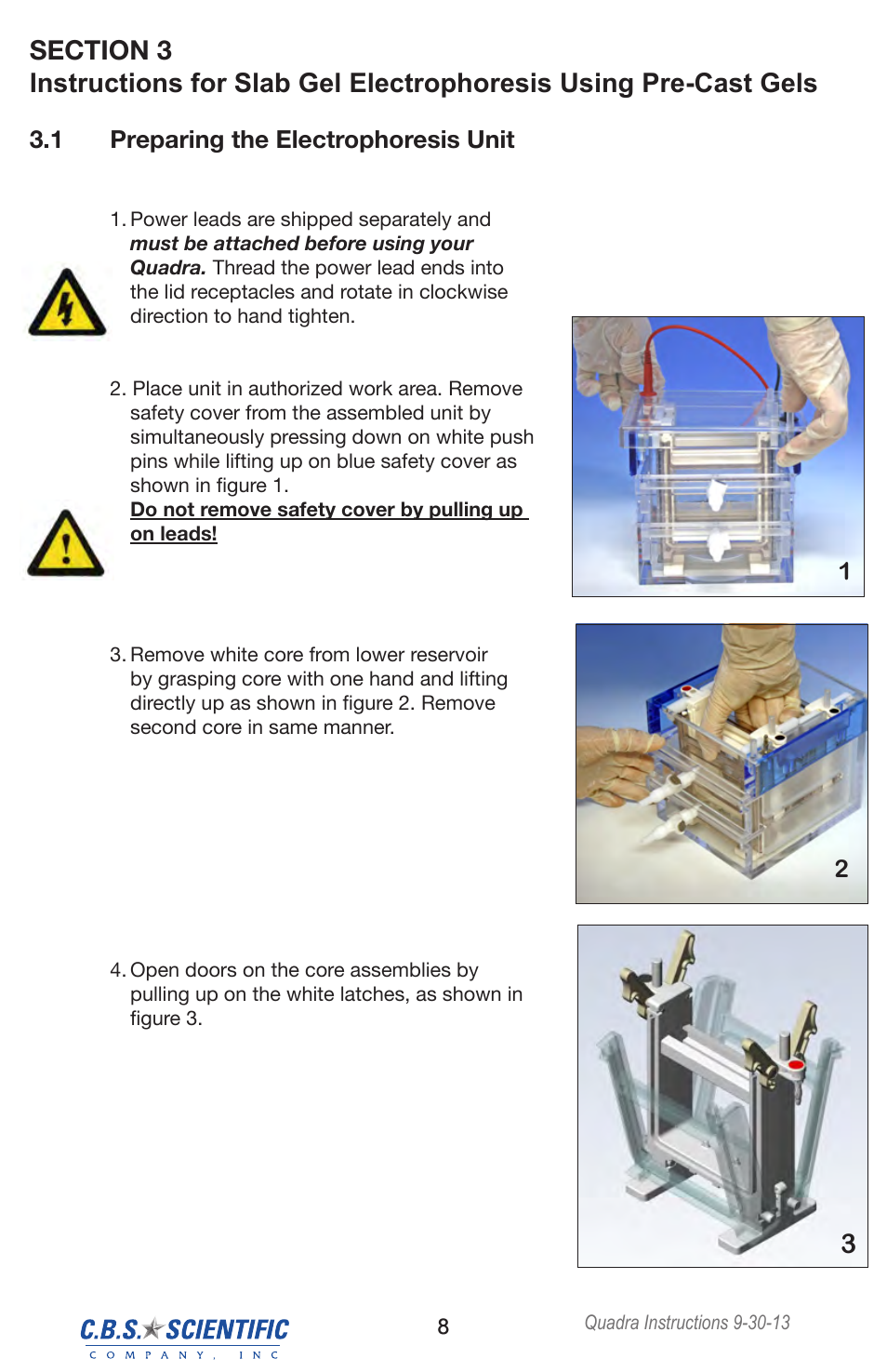 C.B.S. Scientific QNX-700 User Manual | Page 8 / 24