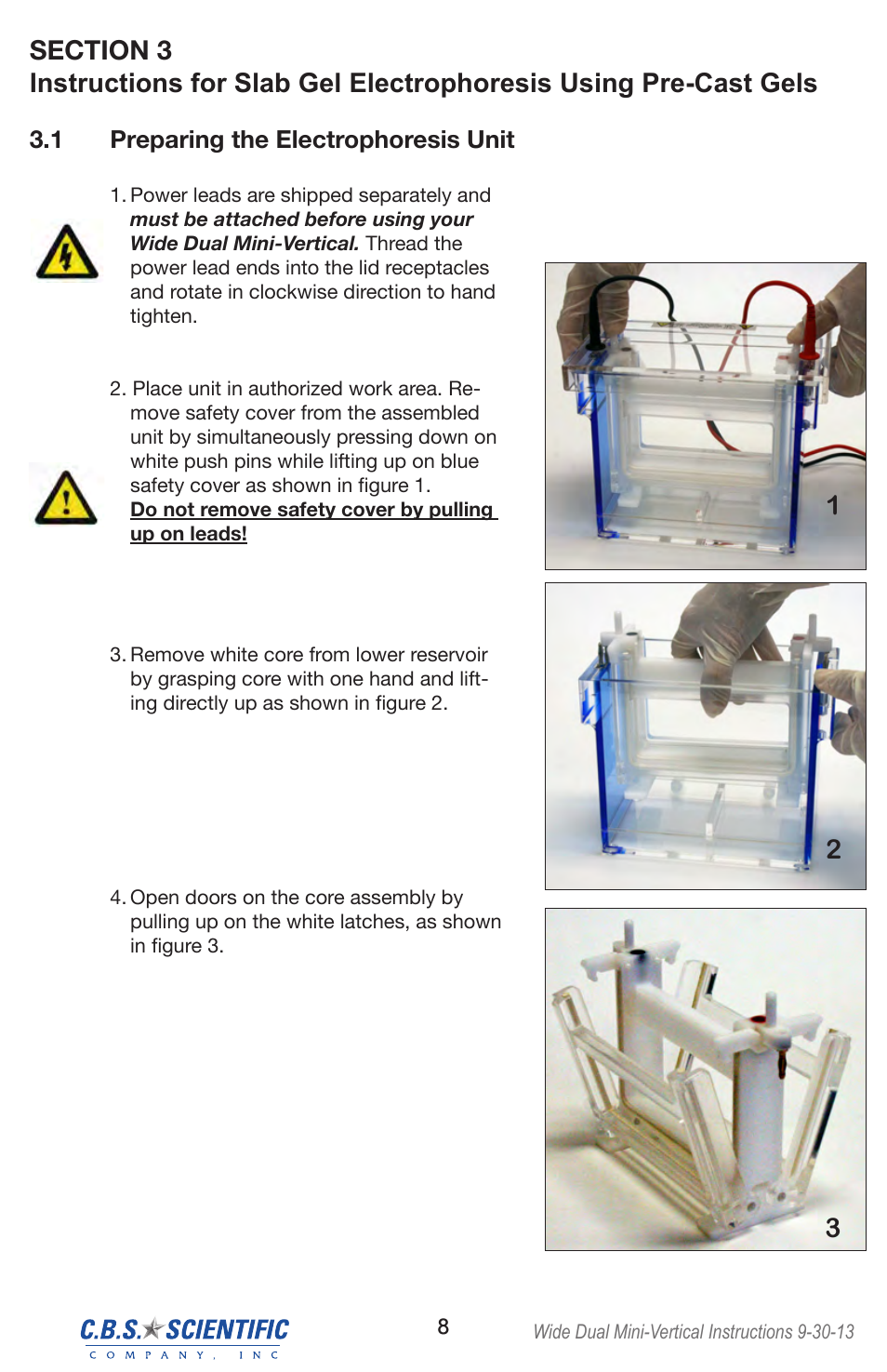 C.B.S. Scientific DCX-800 User Manual | Page 8 / 24
