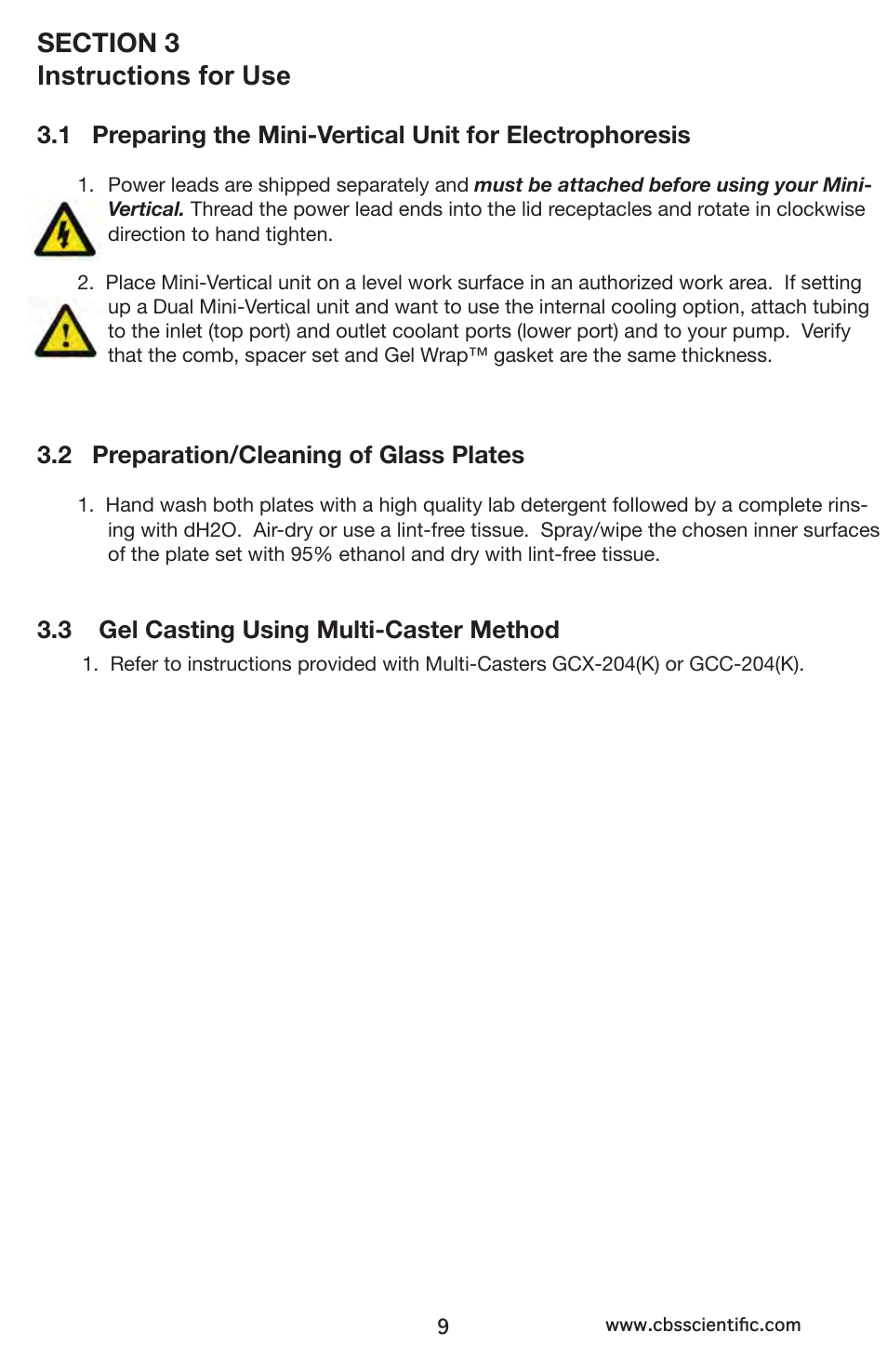 C.B.S. Scientific MGV-402 User Manual | Page 9 / 24