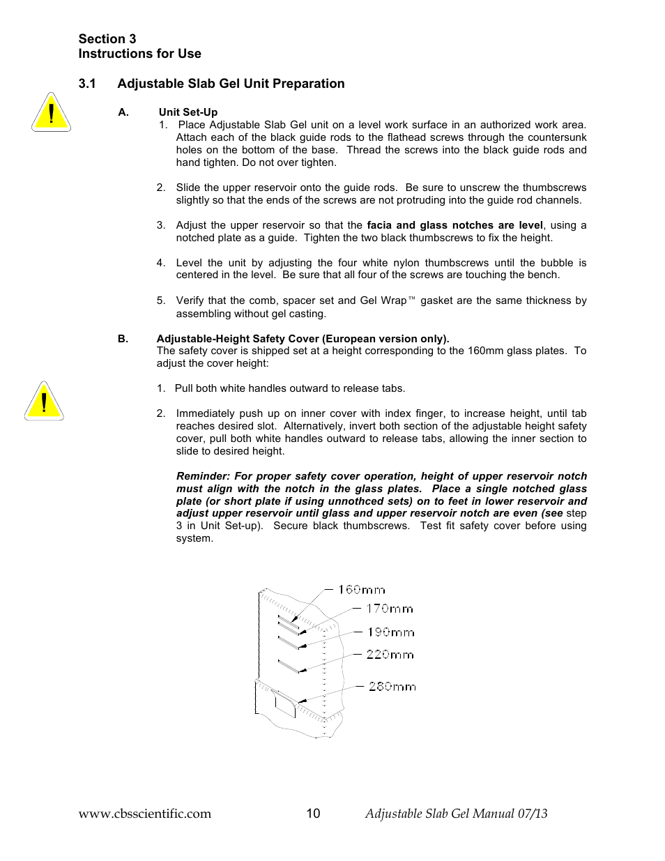 C.B.S. Scientific DASG-250-02 User Manual | Page 10 / 24