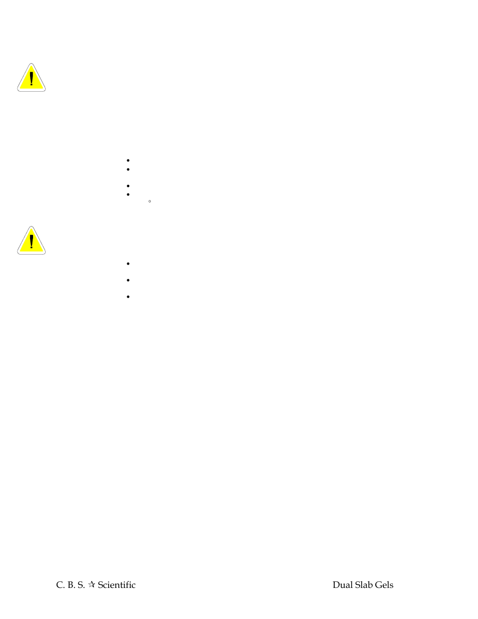 C.B.S. Scientific DSG Series User Manual | Page 14 / 20