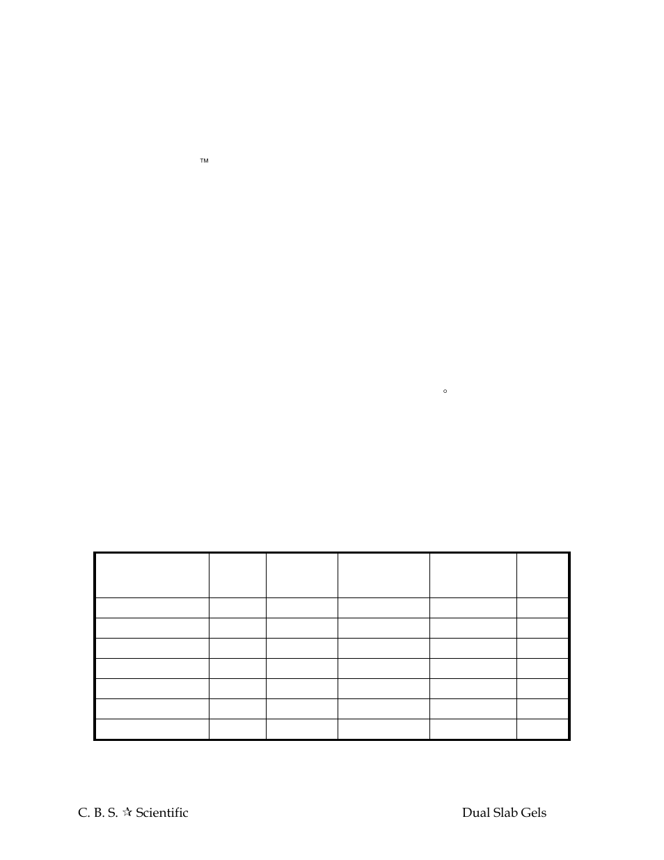 2 specifications constructions, Table 2 specifications | C.B.S. Scientific DSG Series User Manual | Page 5 / 20