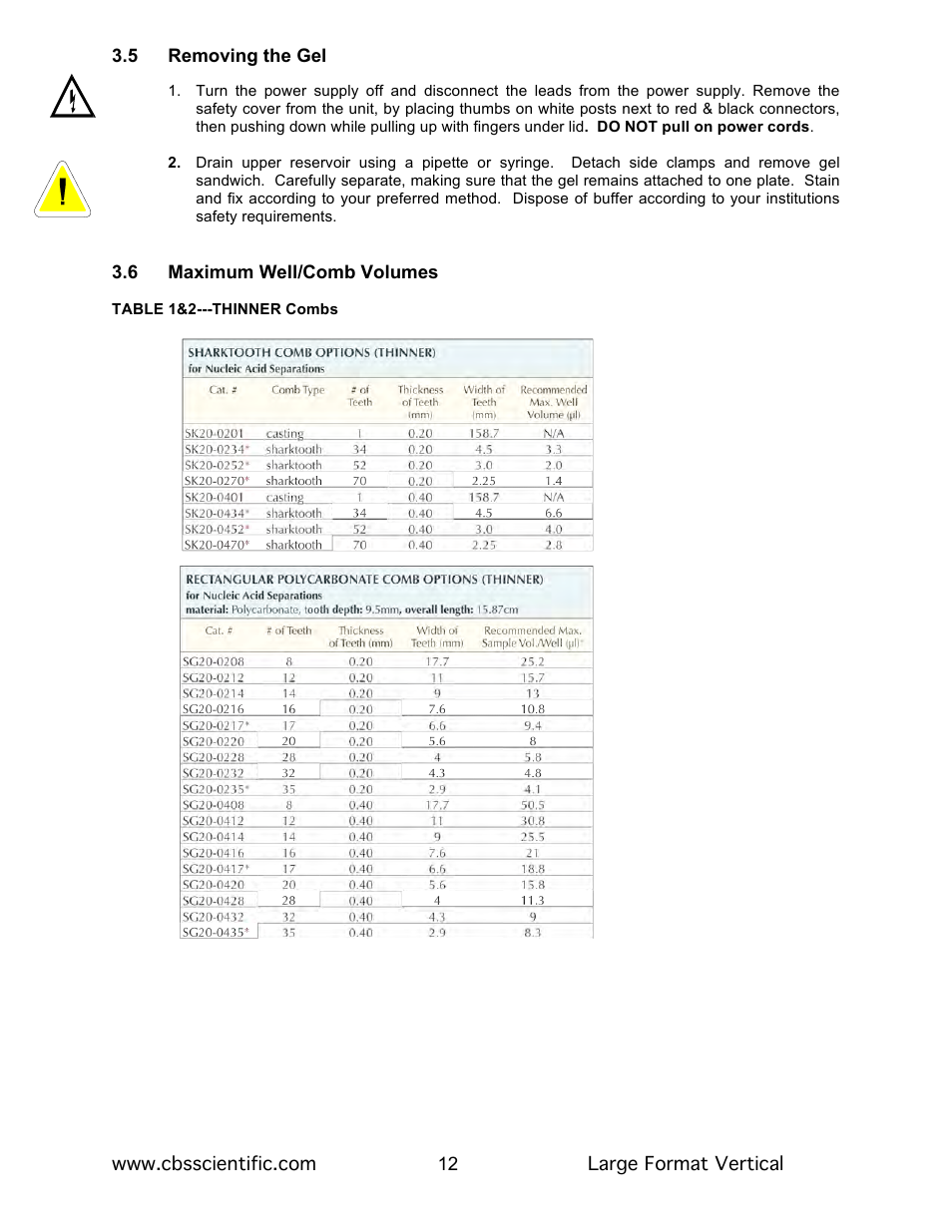 C.B.S. Scientific LDASG-400-20 User Manual | Page 12 / 18