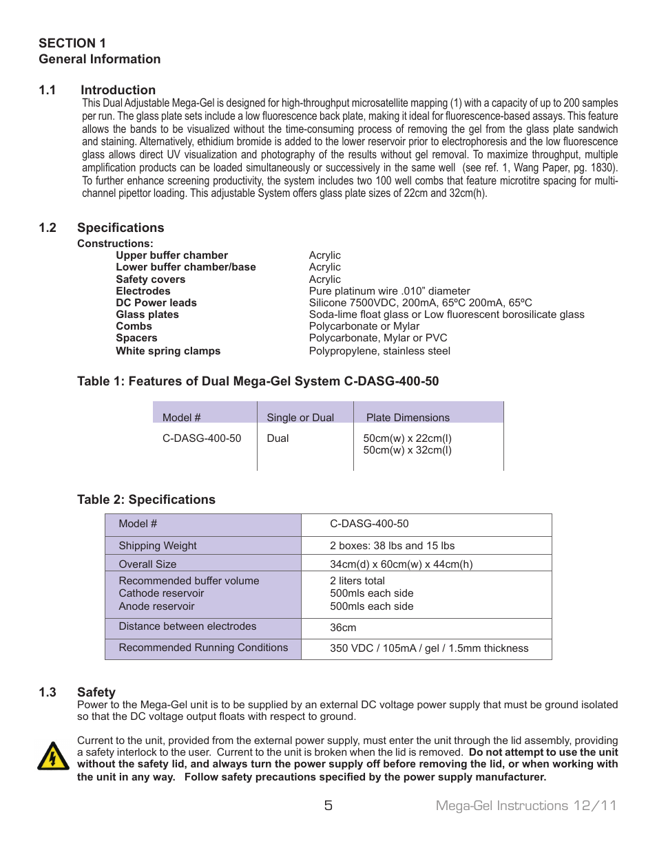 C.B.S. Scientific C-DASG-400-50 User Manual | Page 5 / 16