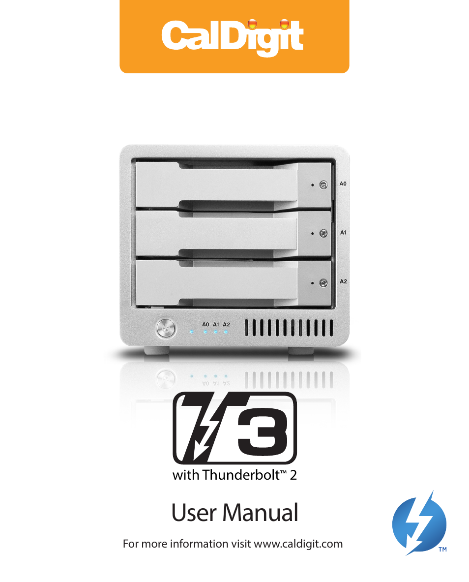 CalDigit T3 Thunderbolt 2 User Manual | 28 pages