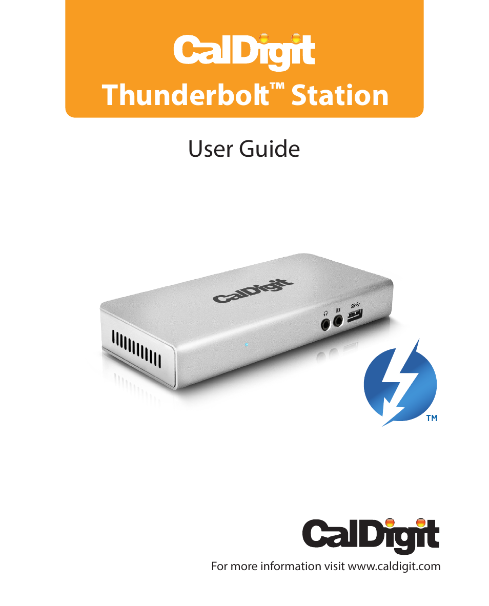 CalDigit Thunderbolt Station User Manual | 12 pages