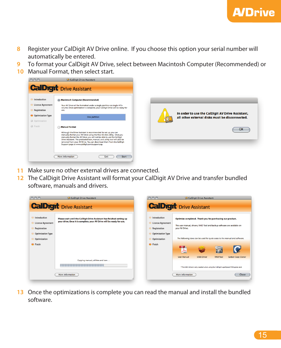CalDigit AV Drive User Manual | Page 15 / 21
