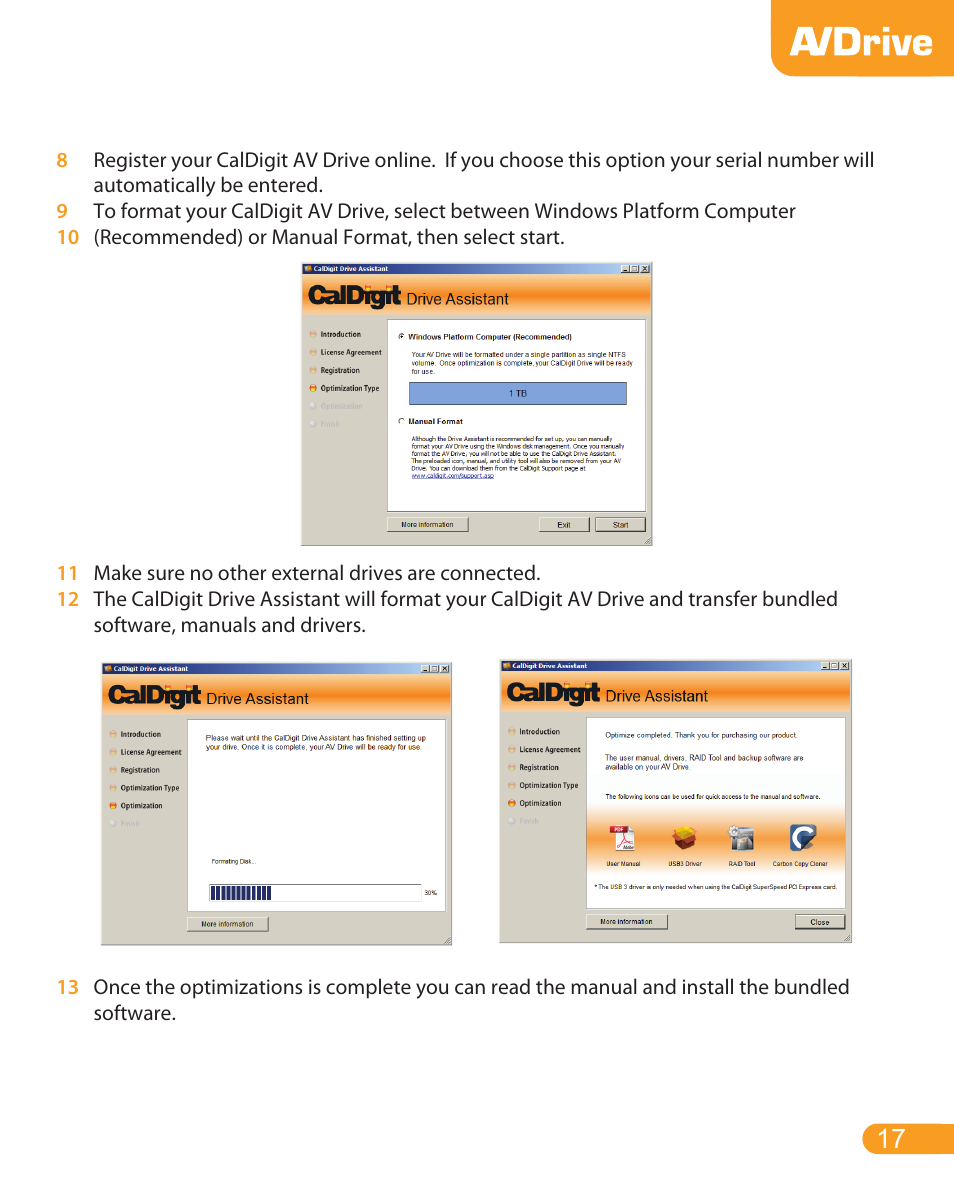 CalDigit AV Drive User Manual | Page 17 / 21