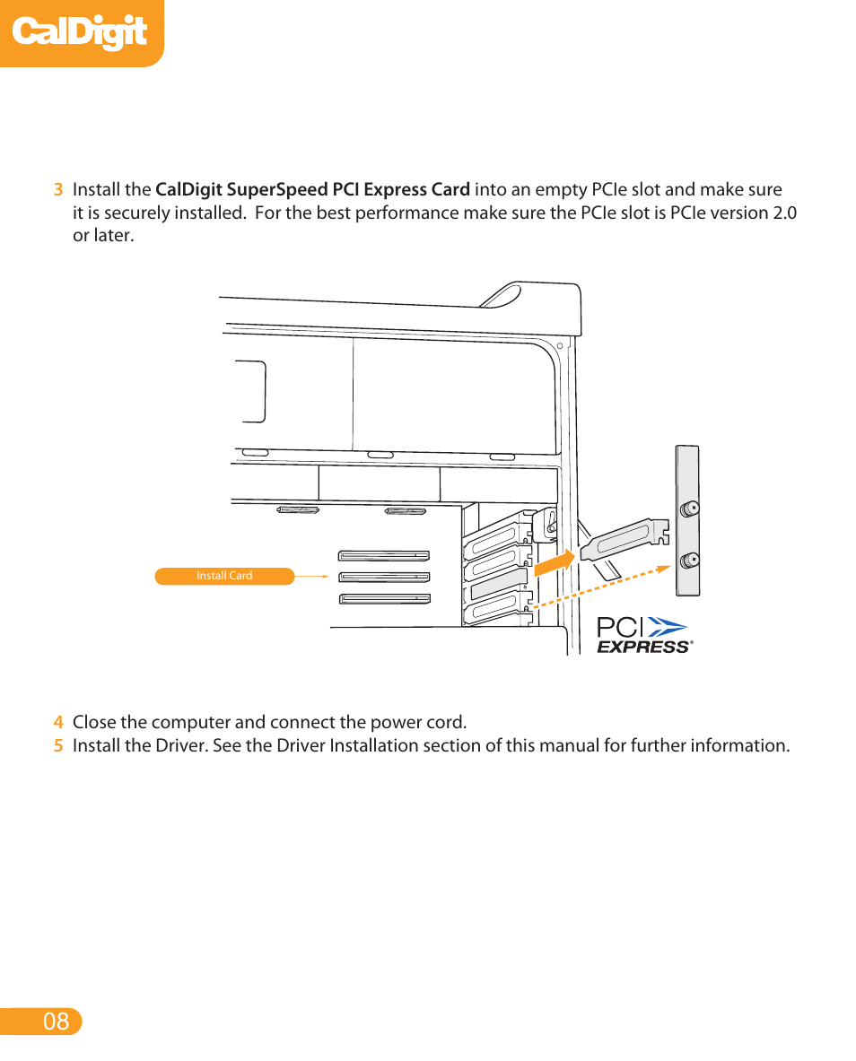 CalDigit USB 3 card for desktop User Manual | Page 8 / 15