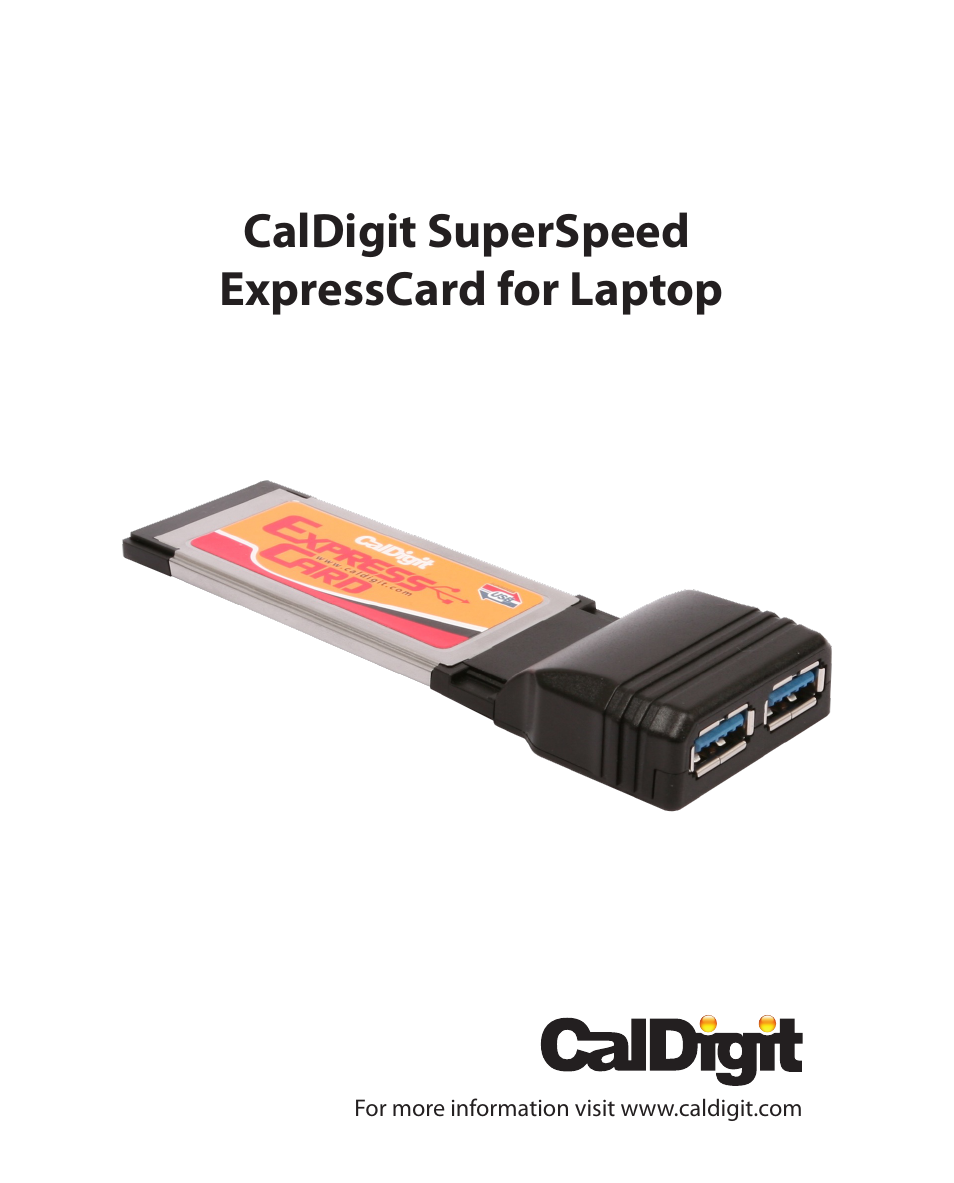 CalDigit USB 3 card for laptop User Manual | 15 pages
