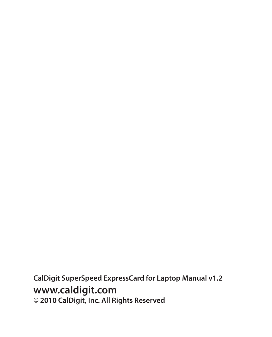 CalDigit USB 3 card for laptop User Manual | Page 15 / 15