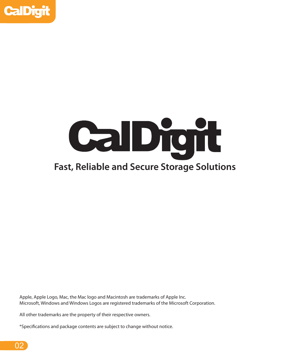 Fast, reliable and secure storage solutions | CalDigit USB 3 card for laptop User Manual | Page 2 / 15