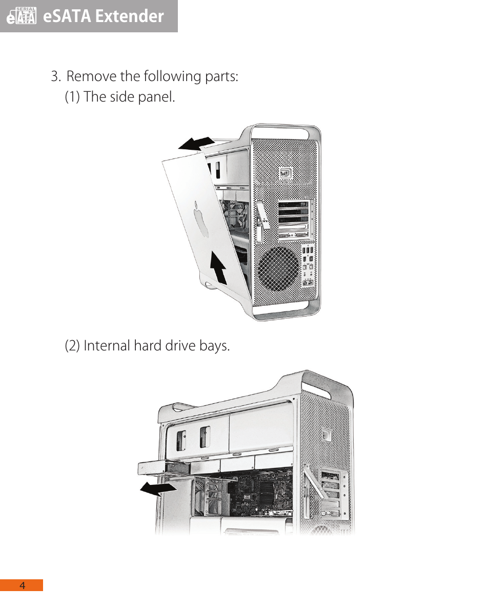 Esata extender | CalDigit eSATA Extender User Manual | Page 4 / 11