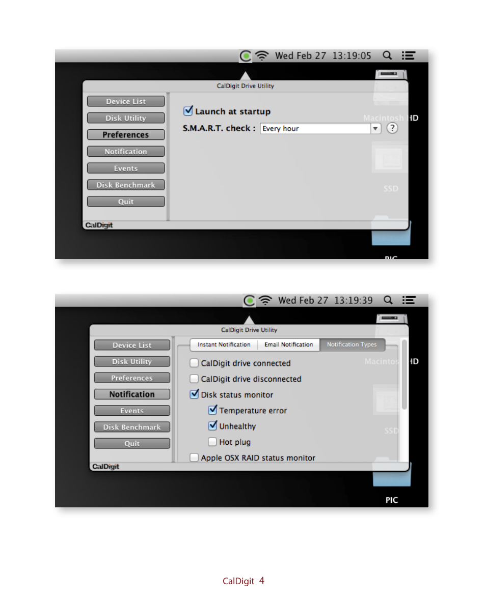 CalDigit Drive Utility & Thunderbolt User Manual | Page 4 / 15