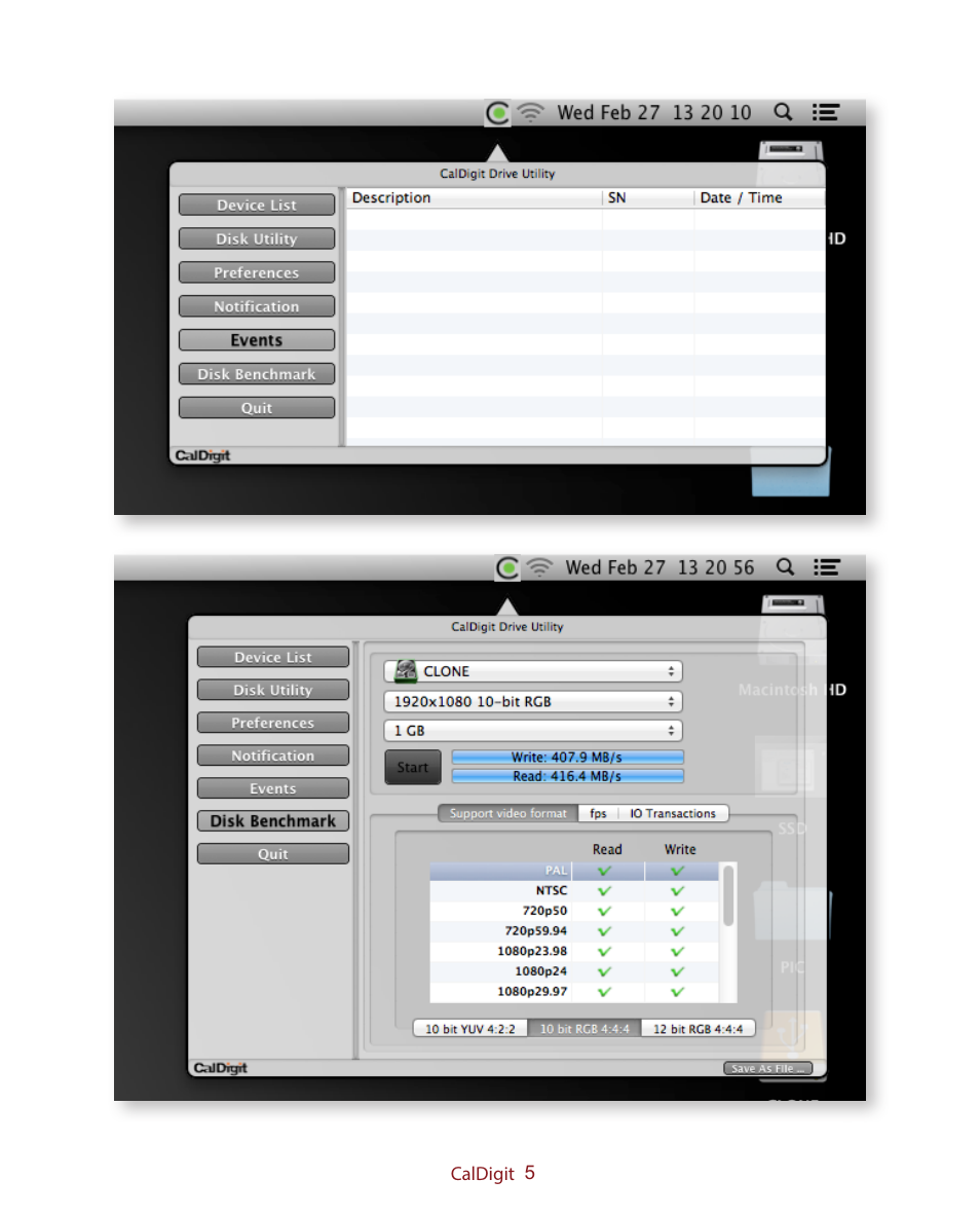 CalDigit Drive Utility & Thunderbolt User Manual | Page 5 / 15