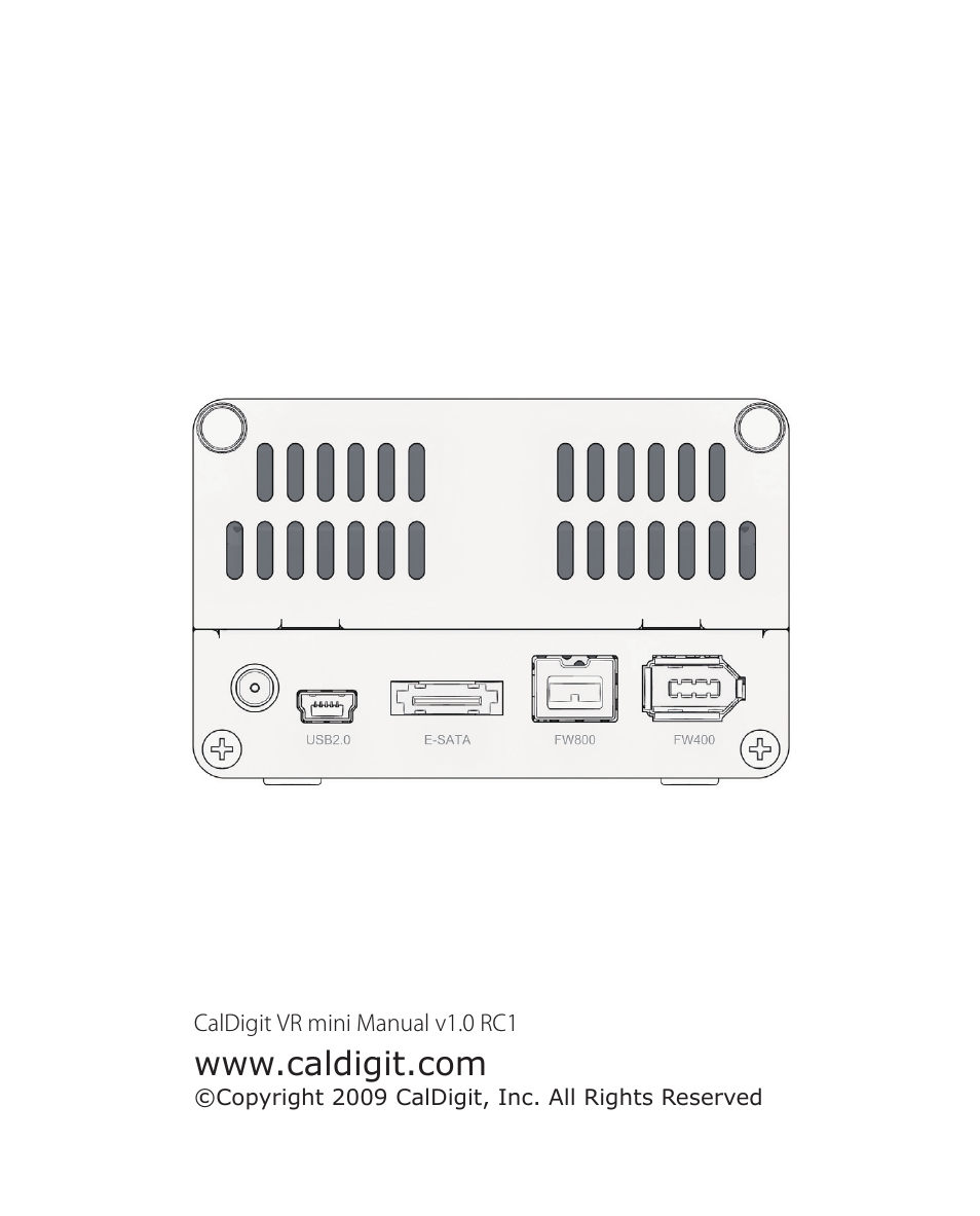 CalDigit VR mini User Manual | Page 21 / 21