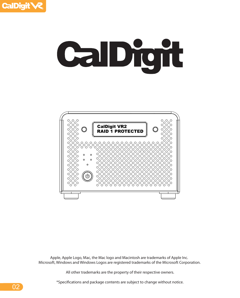 CalDigit VR2 User Manual | Page 2 / 21