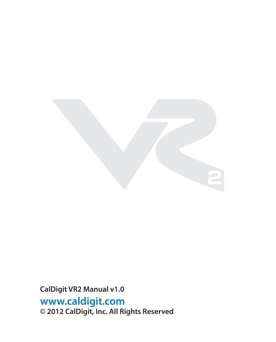 CalDigit VR2 User Manual | Page 21 / 21