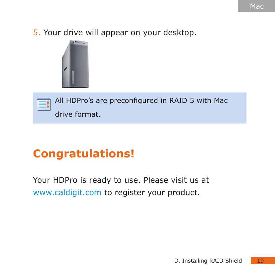 CalDigit HDPro User Manual | Page 19 / 40