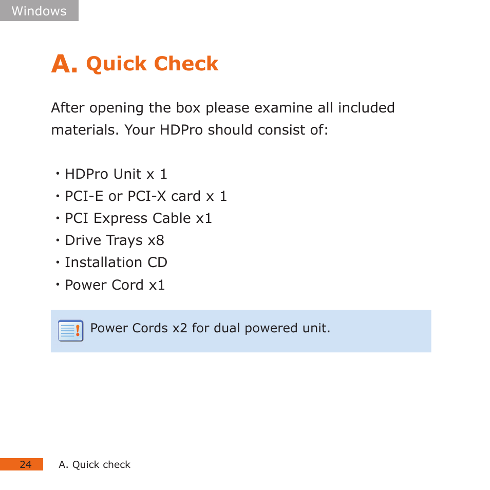 Quick check | CalDigit HDPro User Manual | Page 24 / 40