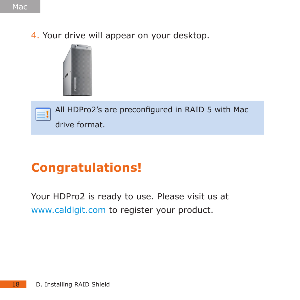 CalDigit HDPro2 User Manual | Page 18 / 38
