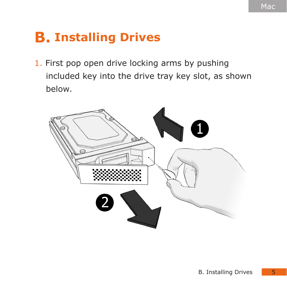 Installing drives | CalDigit HDPro2 User Manual | Page 5 / 38