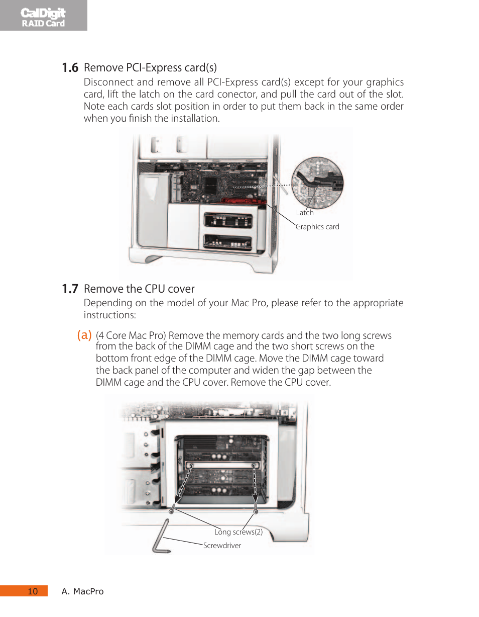 CalDigit RAID Card User Manual | Page 10 / 59
