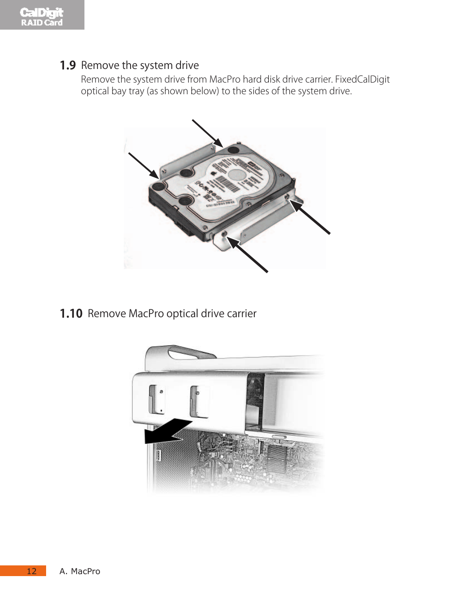 CalDigit RAID Card User Manual | Page 12 / 59