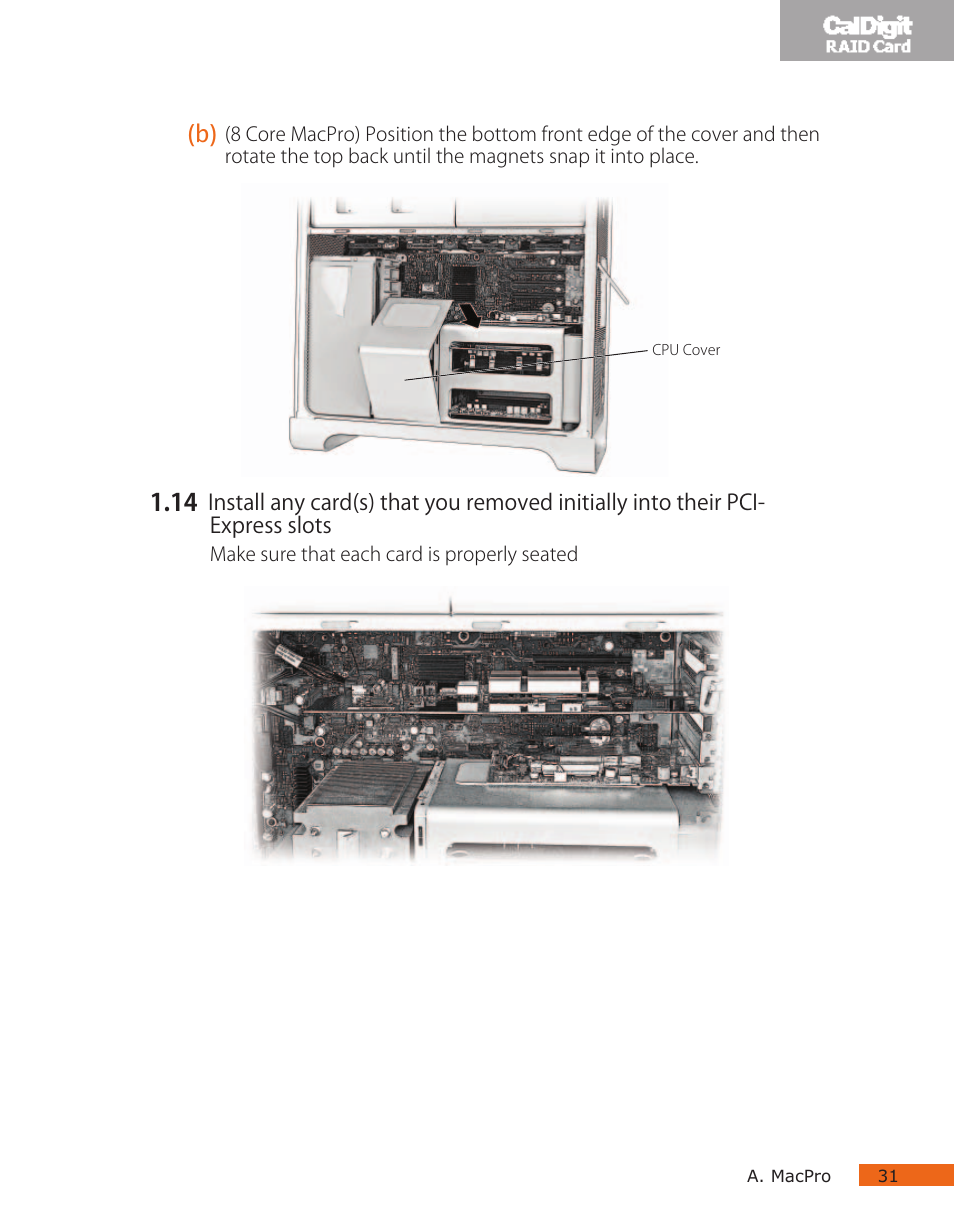 CalDigit RAID Card User Manual | Page 31 / 59