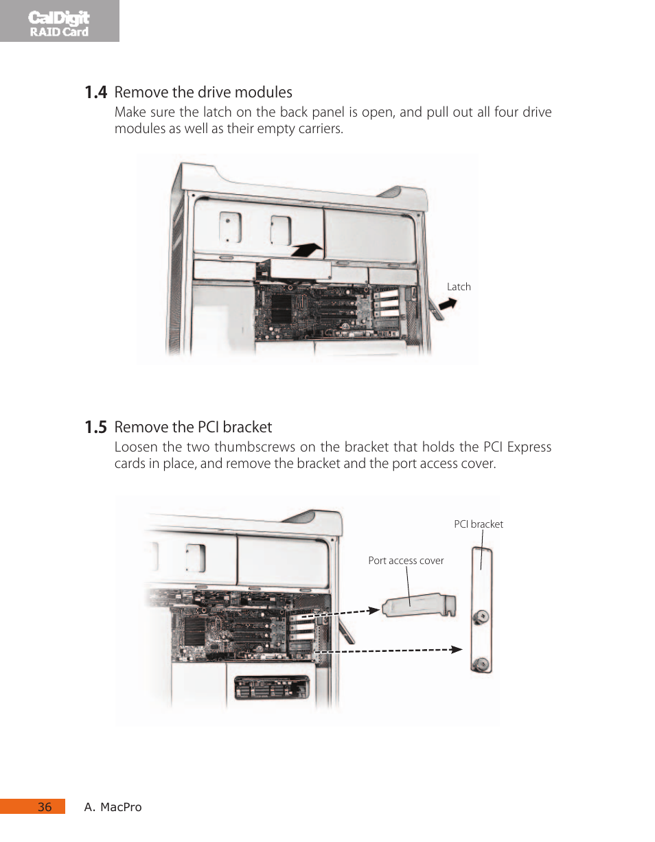 CalDigit RAID Card User Manual | Page 36 / 59