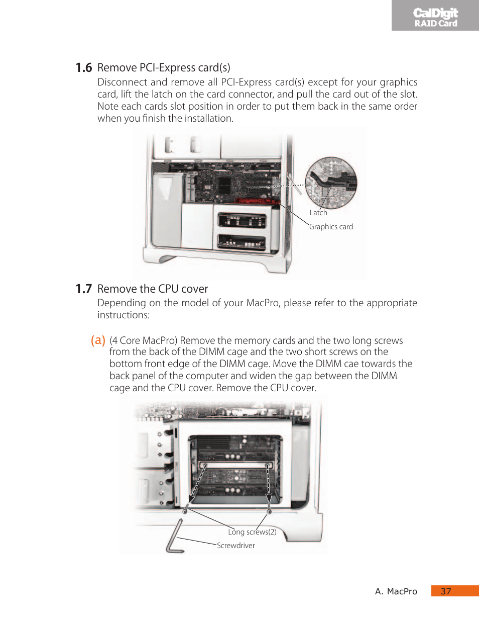 CalDigit RAID Card User Manual | Page 37 / 59